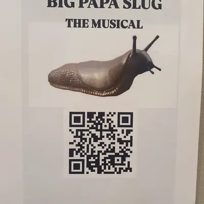 A drawing of a slug.